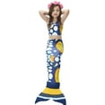 thumbnail image 1 of Wenchoice Blue Yellow Mermaid Tail 3 Pieces Swimming Suit 1 XL(7-8Y), 1 of 1