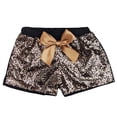 thumbnail image 1 of Wenchoice Brown Sequins Bow Shorts XL(7-8Y), 1 of 1