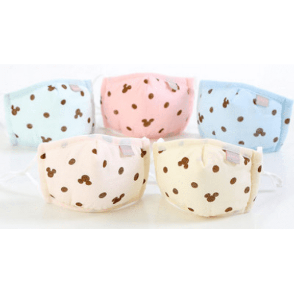 Wenchoice Colors Mickey Dots Cotton Kids Mask One Size