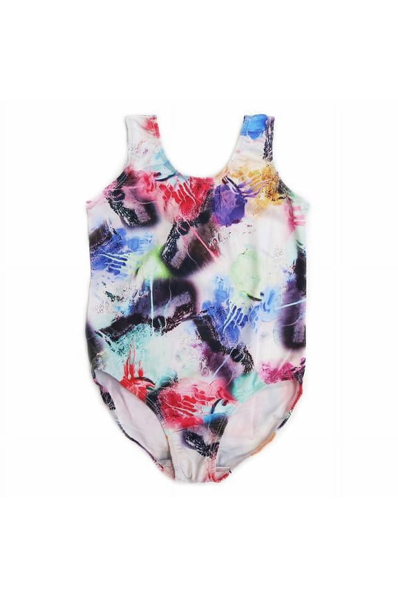 Fantasy White Lycra Leotard Girls M(2-4 Years)