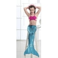 thumbnail image 1 of Wenchoice Fuchsia Blue Mermaid Tail 3 Pieces Swimming Suit S(1-2Y), 1 of 1