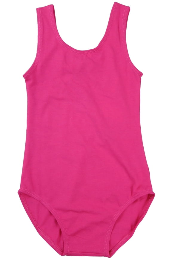 Girl'S Hot Pink Bow Leotard L(5T-6T)