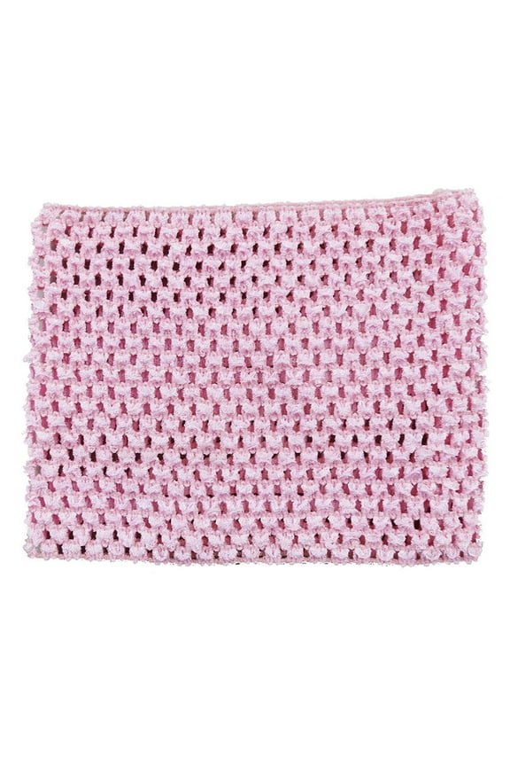 Girl'S Pink Elastic Crochet Baby Top S(1T-2T)