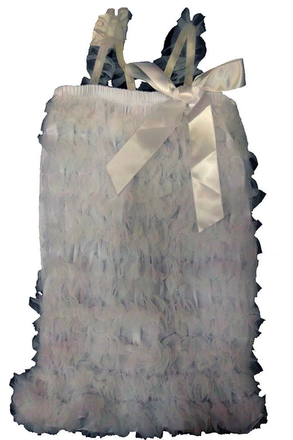 Girl'S White Ruffle Top S(1T-2T)