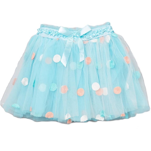 Wenchoice Girl's Baby Blue Hydrangea Tutu - L(5T-6T)