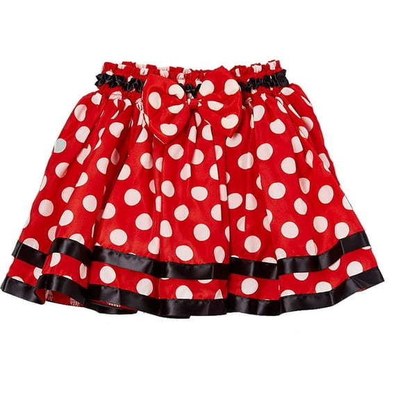 Wenchoice Girl's Black & Red Polka Dot Tutu - M(3T-4T)