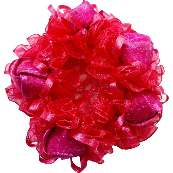 Wenchoice Girl's Hot Pink Rose Bun Cover One Size