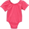 thumbnail image 1 of Wenchoice Girl's Hot Pink Short-Sleeve Leotard - S(1T-2T), 1 of 1