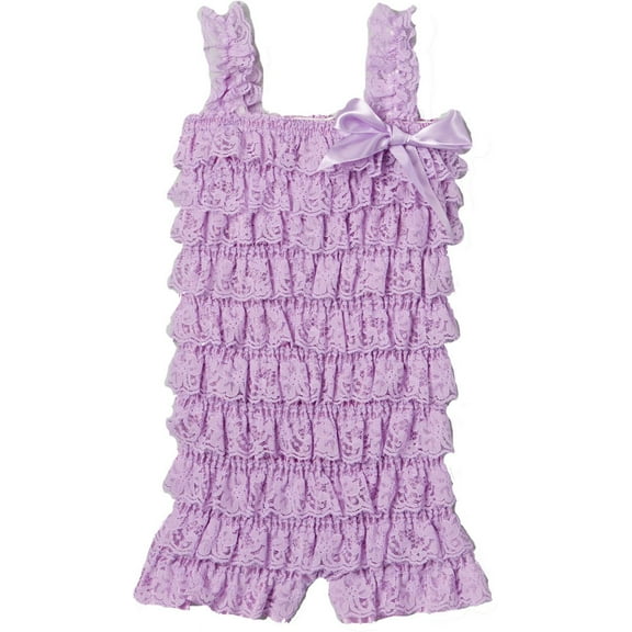Wenchoice Girl's Lavender Lace Romper - L(24M-36M)