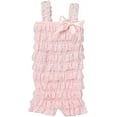 thumbnail image 1 of Wenchoice Girl's Light Pink Lace Romper - L(24M-36M), 1 of 1