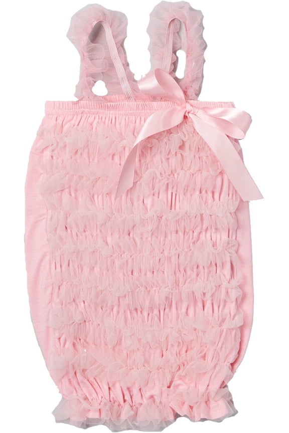 Girl's Pink Ruffle Top - S(1T-2T)