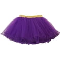 thumbnail image 1 of Wenchoice Gold Elastic Purple Tutu Skirt Girl'S Xl(7Y-8Y), 1 of 1