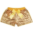 thumbnail image 1 of Wenchoice Gold Sequins Bow Shorts Girl'S L(5Y-6Y), 1 of 1