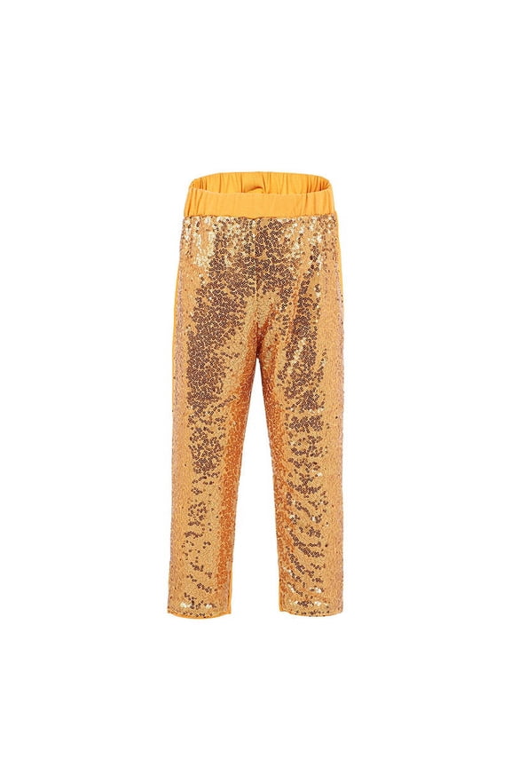 Gold Sequins Legging Pants XL(7-8Y)