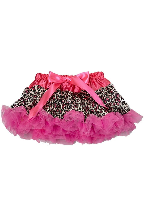 Hot Pink & Brown Leopard Tutu - Toddler M(3T-4T)