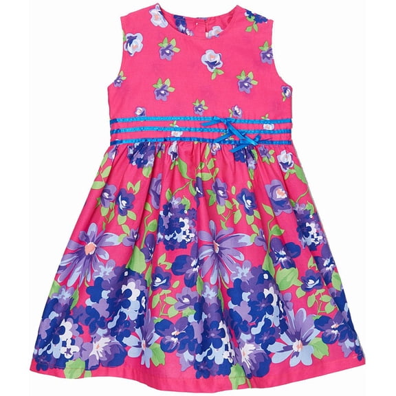 Wenchoice Hot Pink Floral Dress Girl's S(1T-2T)