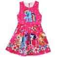 thumbnail image 1 of Wenchoice Hot Pink Friends Forever A-Line Cotton Dress Girl'S L(5Y-6Y), 1 of 2