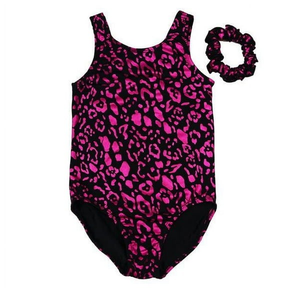 Wenchoice Hot Pink Leopard Leotard Set - Infant, Toddler, Girls & Women Kids Xs(1-2Y)