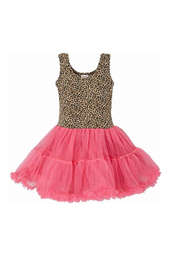 Hot Pink & Leopard Tutu Dress Girl's XL(7T-8T)