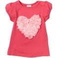 thumbnail image 1 of Wenchoice Hot Pink Rose Heart Tee Girl's S(1T-2T), 1 of 1