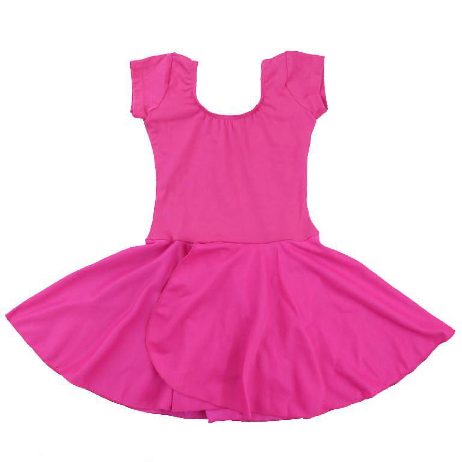 Wenchoice Hot Pink Two Layer Skirted Leotard Girls M3 4t