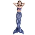 thumbnail image 1 of Wenchoice July 4Th Mermaid Tail 3 Pieces Swimming Suit S(1-2Y), 1 of 1