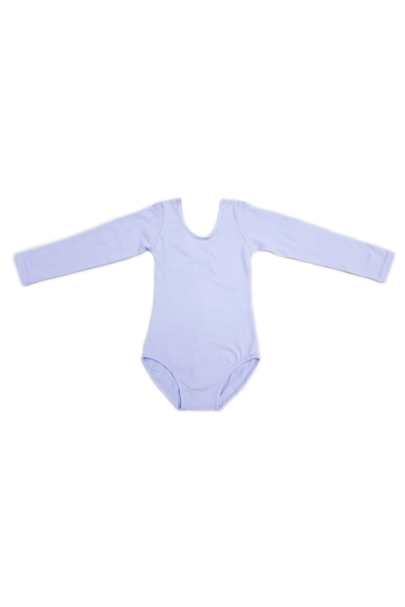 Lavender Long Sleeve Leotard Girl'S Xl(7Y-8Y)