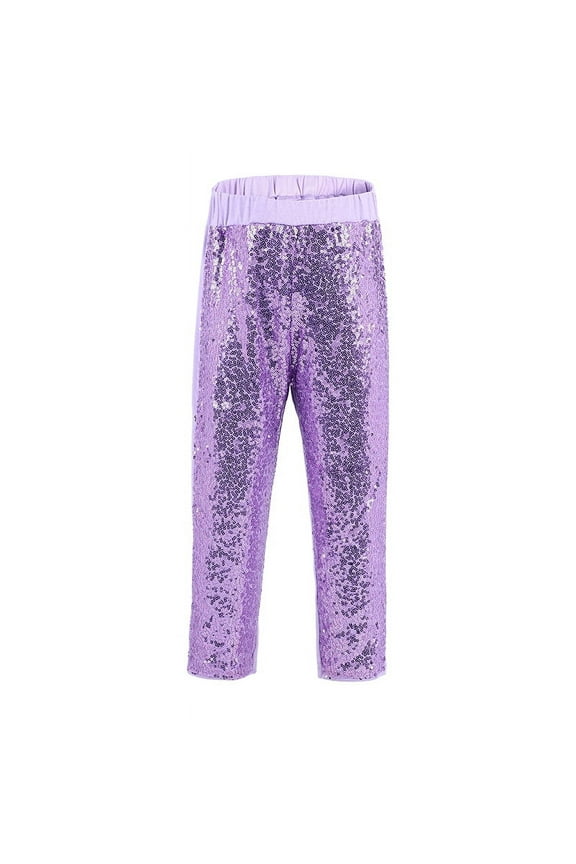 Lavender Sequins Legging Pants M(3-4Y)