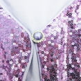 thumbnail image 1 of Wenchoice Lavender Sequins Wrap Top Girl'S L(5Y-6Y), 1 of 1
