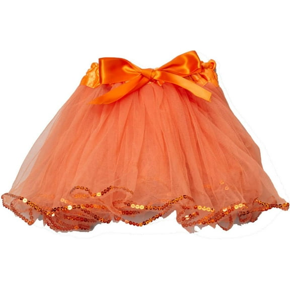Wenchoice Orange Sequin Tutu - Toddler ONE SIZE