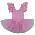 thumbnail image 1 of Wenchoice Pink Chiffon Cap-Sleeve Ballet Dress Girls S(1Y-2Y), 1 of 2