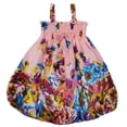 thumbnail image 1 of Wenchoice Pink & Coral Floral Chiffon Baby Doll Dress Girls Xl(7Y-8Y), 1 of 1