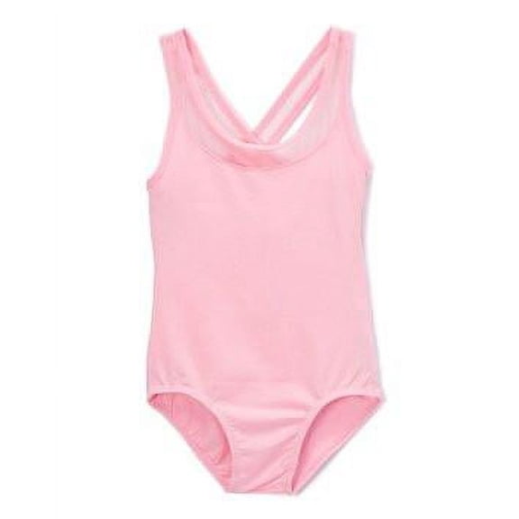 Wenchoice Pink Cross-Back Net Leotard - Toddler & Girls S(0-2 Years)