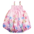 thumbnail image 1 of Wenchoice Pink Lily Floral Chiffon Baby Doll Dress Girls S(0-2 Years), 1 of 1