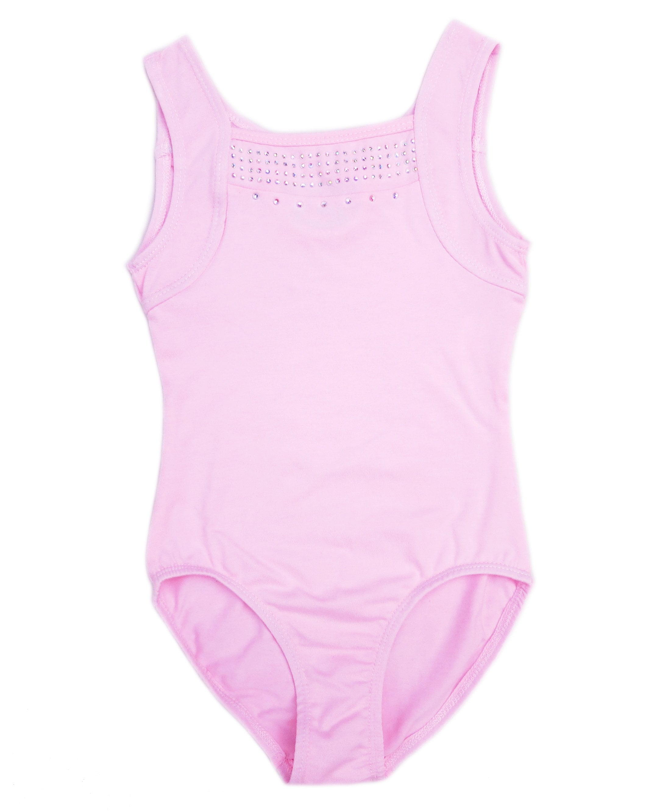 For Toddlers SUABO Girls Gymnastics Leotards Cherry White