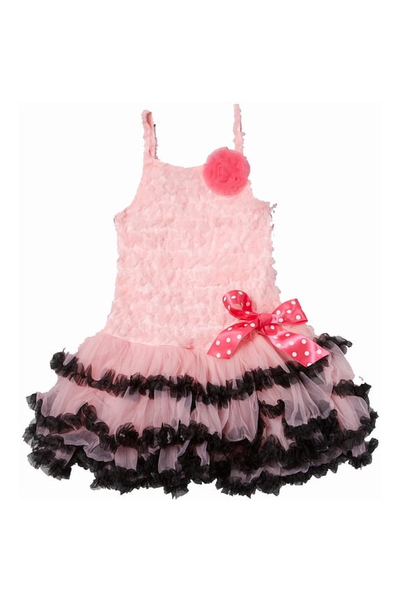 Pink Ruffle Pettidress Girl's S(1T-2T)