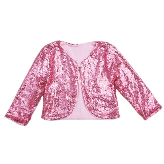 Wenchoice Pink Sequins Wrap Top Girl'S S(1Y-2Y)