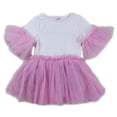 thumbnail image 1 of Wenchoice Pink & White Ruffle Sleeve Dress Girls M(3-4T), 1 of 1
