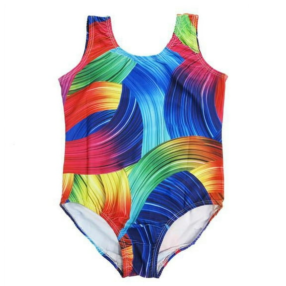 Wenchoice Rainbow Colorful Lycra Leotard Girls S(0-2 Years)