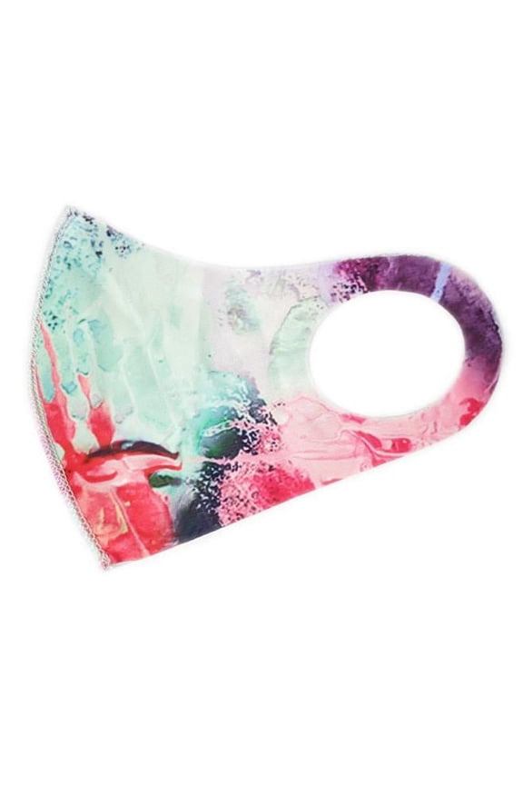 Rainbow Floral Kids Washable Mask One Size