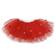 thumbnail image 1 of Wenchoice Red & Rainbow Pom-Pom Tutu - Toddler & Girls L(5-6Y), 1 of 2