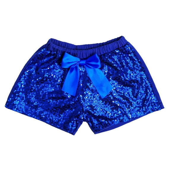 Wenchoice Royal Blue Sequins Bow Shorts S(1-2Y)