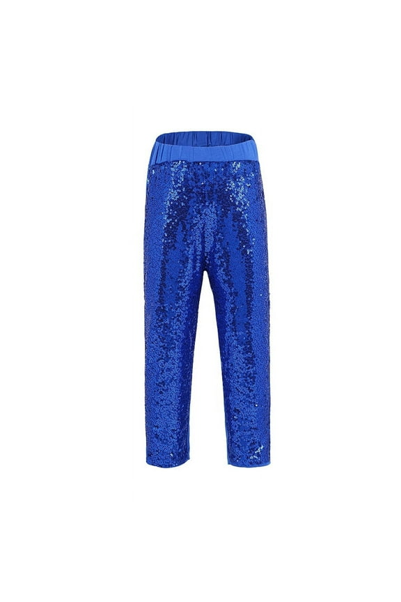 Royal Blue Sequins Legging Pants S(1-2Y)
