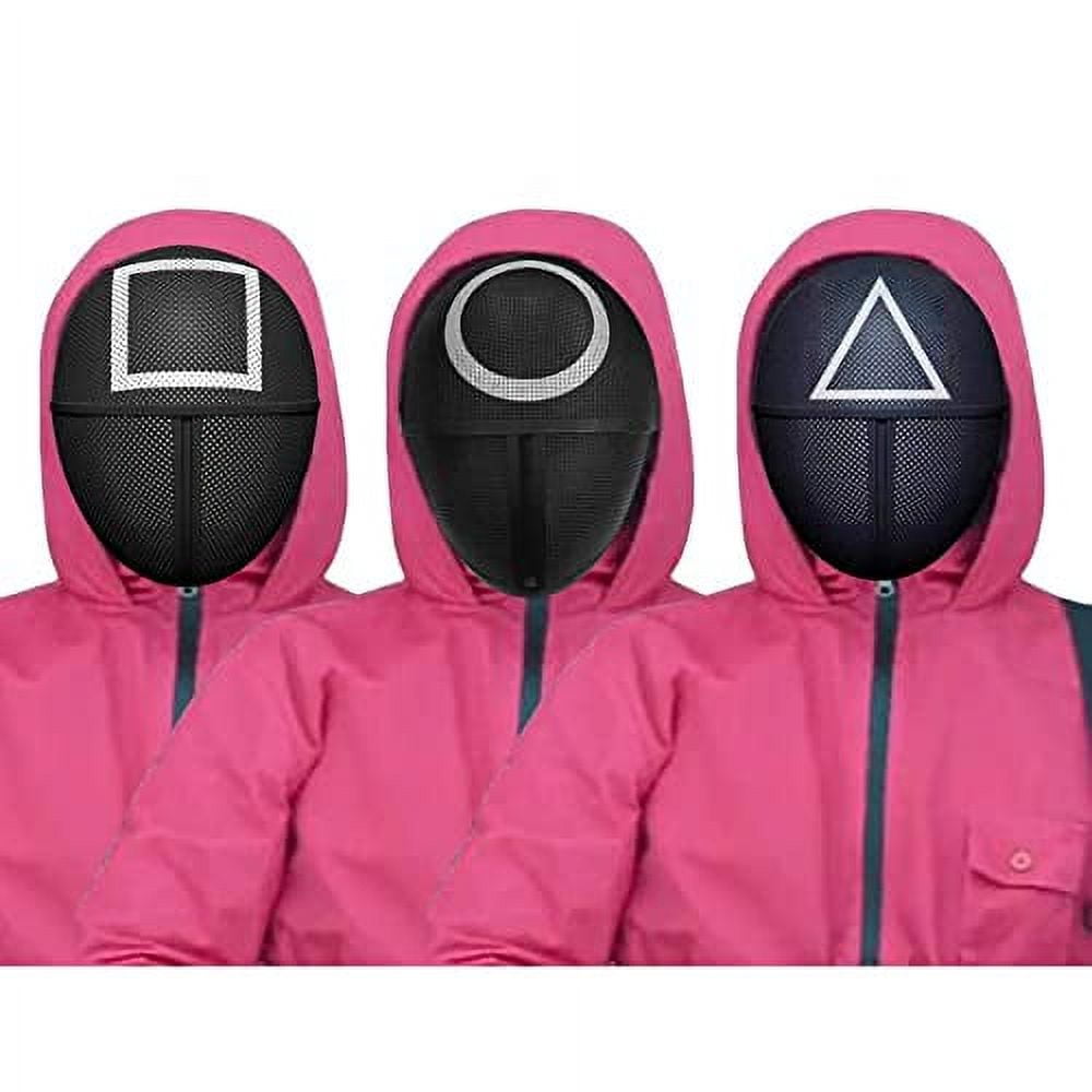Wenchoice Squid Game Mask Halloween Costume Cosplay Face Cover Square M