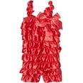 thumbnail image 1 of Wenchoice Strawberry Satin Ruffle Romper Girl's L(24M-36M), 1 of 1