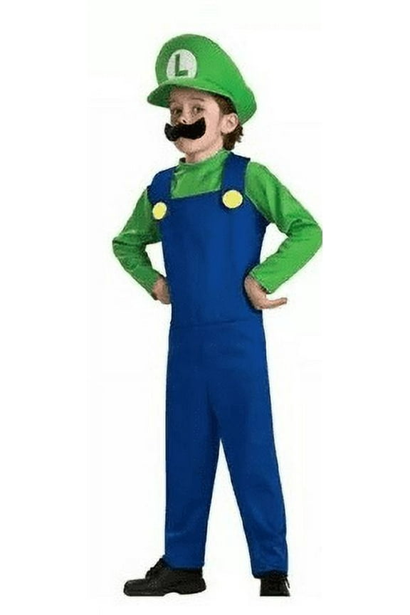 Super Mario Luigi Costume M(5-7Y)