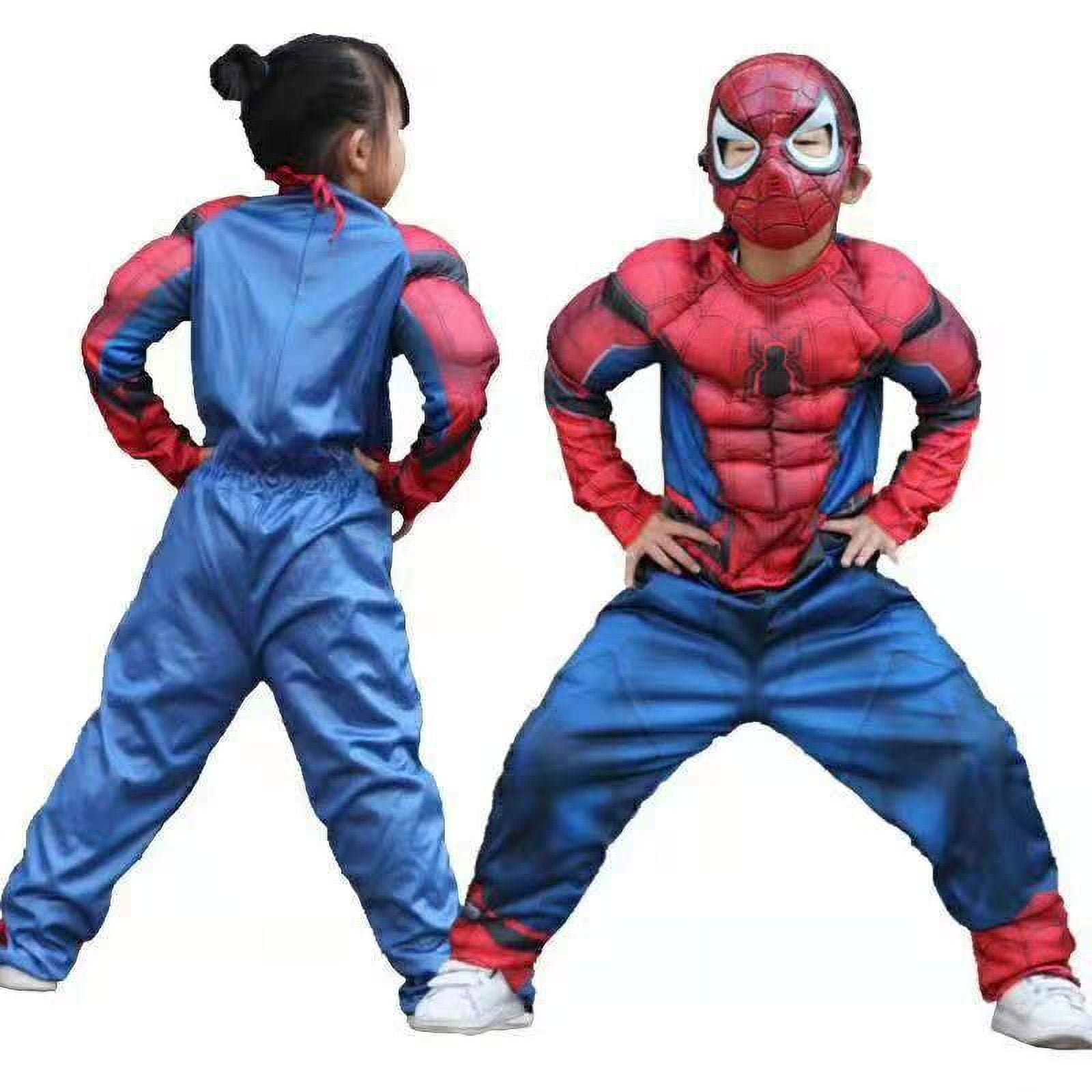 Wenchoice The Avengers Spider Man Muscle Costume Boy'S & Girl'S S(3Y-5Y)