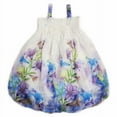 thumbnail image 1 of Wenchoice White Lily Floral Chiffon Baby Doll Dress Girls M(2-4 Years), 1 of 1