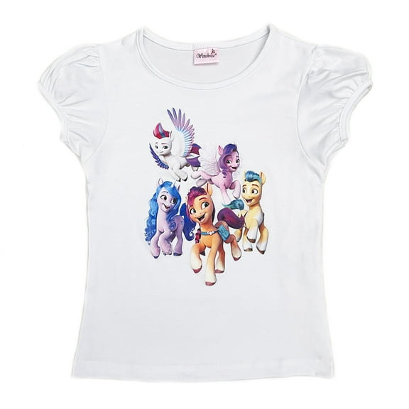 Wenchoice White My Little Pony New Gen Short Sleeve Shirt XL(7-8Y)
