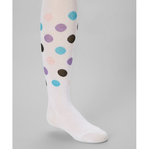 Wenchoice White Polka Dot Tights Girl'S S(1Y-2Y)